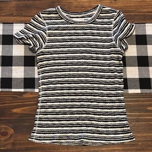 Everlane medium Striped Black and White Women's Top